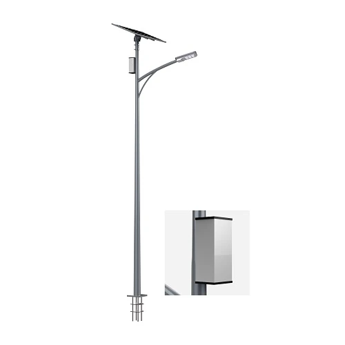 Solar Street Light With Pole And Battery